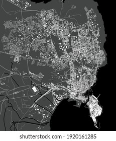 vector map of the city of Syracuse, Italy