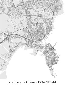 vector map of the city of Syracuse, Italy
