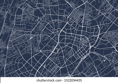 vector map of the city of Tashkent, Uzbekistan