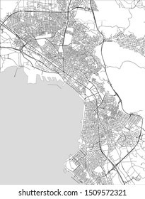 vector map of the city of Thessaloniki, Greece