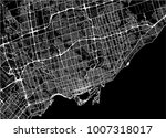 vector map of the city of Toronto, Canada