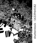 vector map of the city of Toulon, Var, Provence-Alpes-Cote dAzur, France
