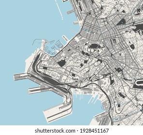 Vektorplan der Stadt Triest, Italien