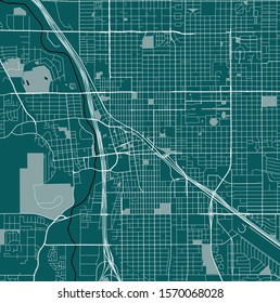 vector map of the city of Tucson, Arizona, United States America