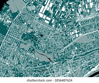 vector map of the city of Vladimir, Russia