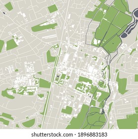 mapa vector de la ciudad de Winchester, Inglaterra, Reino Unido