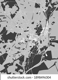 Vektorplan der Stadt Winchester, England, Vereinigtes Königreich