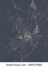 mapa vector de la ciudad de Winchester, Inglaterra, Reino Unido