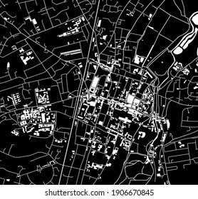 mapa vector de la ciudad de Winchester, Inglaterra, Reino Unido