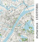 vector map of the city of Wuhan, China