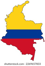 Vector Map of Colombia. High Quality and Accurate.