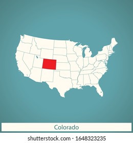 Vector Map Of The Colorado