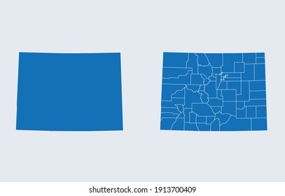 vector map of the Colorado