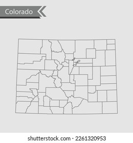 vector map of the Colorado