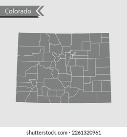 vector map of the Colorado