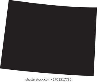 Vector Map of Colorado State Silhouette