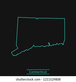 vector map of Connecticut