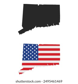 vector map of the Connecticut.