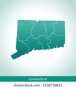 vector map of the Connecticut