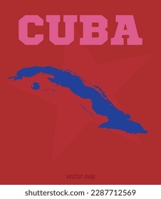 vector map of Cuba. you can use it for any needs