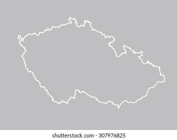 Vector Map Czech Stock Vector (Royalty Free) 307976825 | Shutterstock