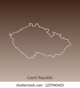 vector map of Czech Republic