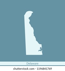 vector map of Delaware