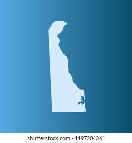 vector map of Delaware
