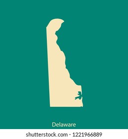 vector map of Delaware