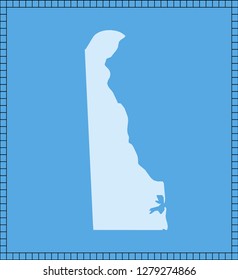 vector map of Delaware