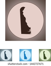 vector map of the Delaware