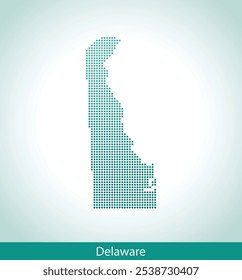 mapa vetorial do Delaware