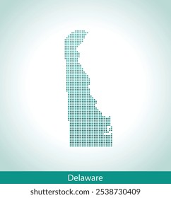 mapa vetorial do Delaware