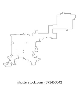 vector map of Denver city
