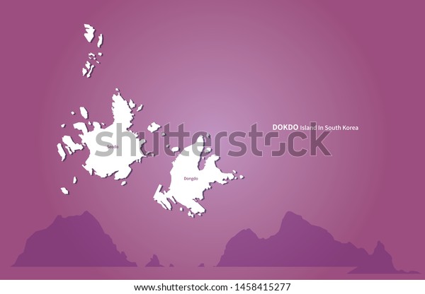 Vector Map Dokdo Island Korea Stock Vector (Royalty Free) 1458415277 ...