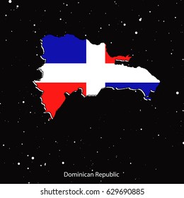 Vector map of Dominican Republic for your design