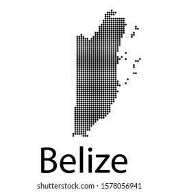 VECTOR MAP TO DOTS BELIZE