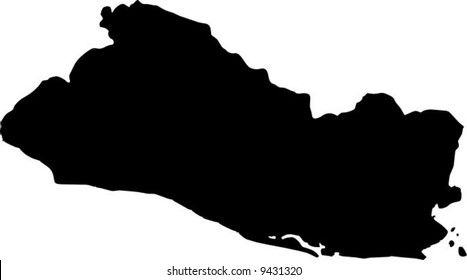 vector map of El Salvador