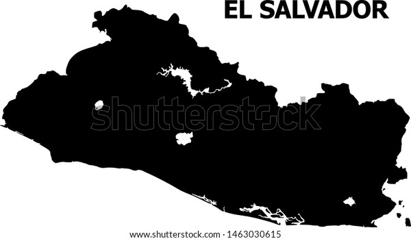 Vector Map El Salvador Name Map Stock Vector (Royalty Free) 1463030615 ...