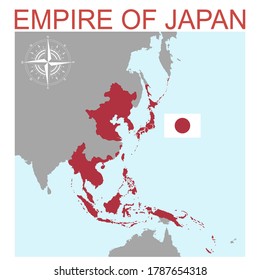 Vector Map Of The Empire Of Japan