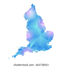 vector map of england polygon