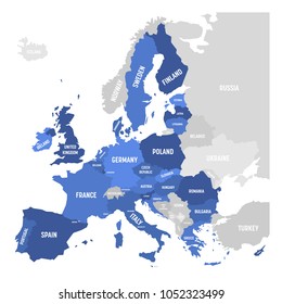 2,152 Eu map simple Images, Stock Photos & Vectors | Shutterstock