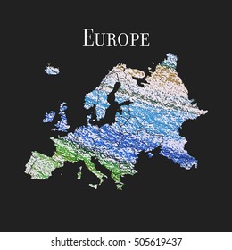 vector map of Europe