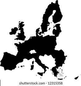 vector map of european union