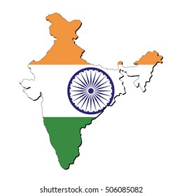 India Map Outline Images, Stock Photos & Vectors | Shutterstock