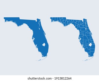 vector map of the Florida