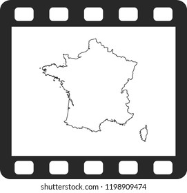vector map of France