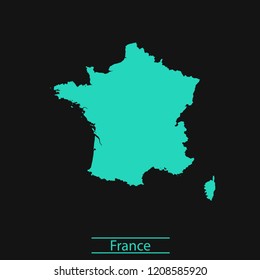 vector map of France