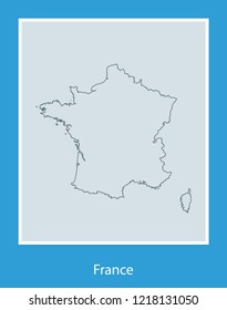 vector map of France