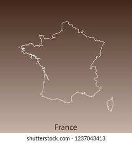 vector map of France